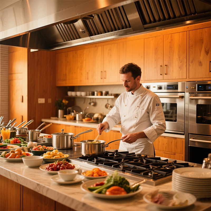 Commercial Kitchen Projects - معدات المطبخ التجارية الأوتوماتيكية نطاق الطبخ