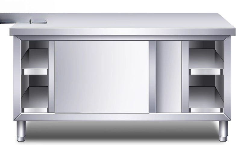 Commercial Kitchen Worktops - طاولة مطبخ من الفولاذ المقاوم للصدأ