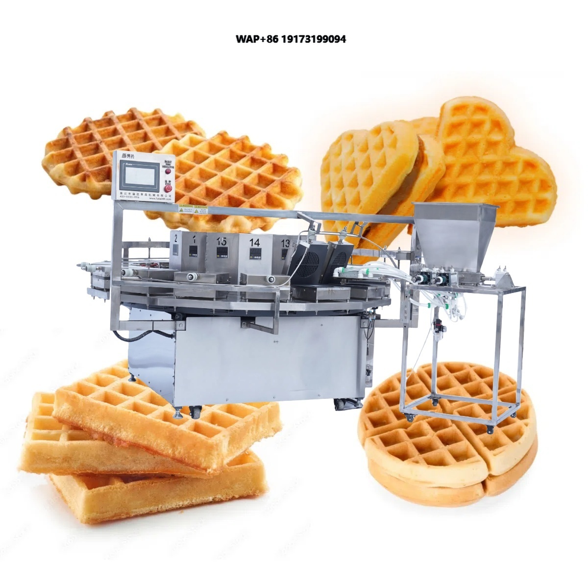 Waffle Maker Commercial - آلة صنع الوافل البلجيكي الكهربائية التجارية،