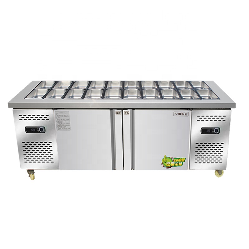 Commercial Kitchen Worktops - سعة كبيرة سطح الطاولة الفريزر التجاري