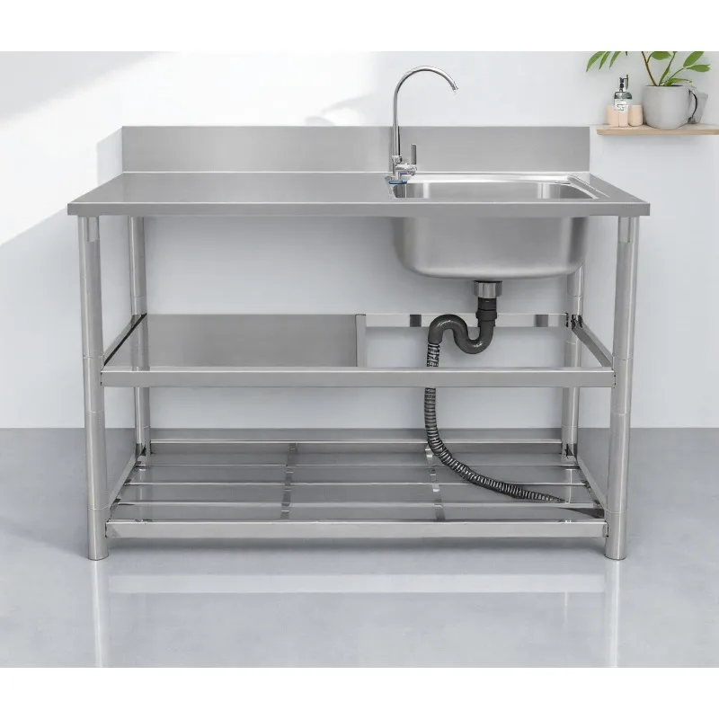 حوض غسيل قائم بذاته من الفولاذ - مراجعة Commercial Kitchen Worktops وسعره