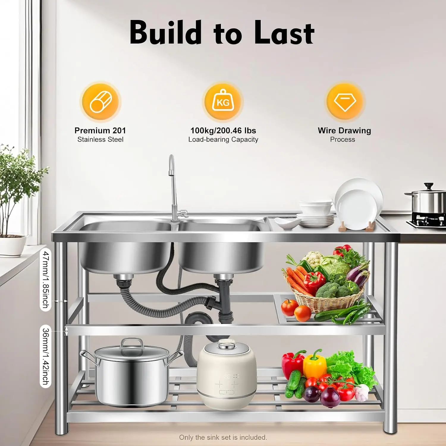 حوض تحضير قائم بذاته للمطبخ، ح - مراجعة Commercial Kitchen Worktops وسعره