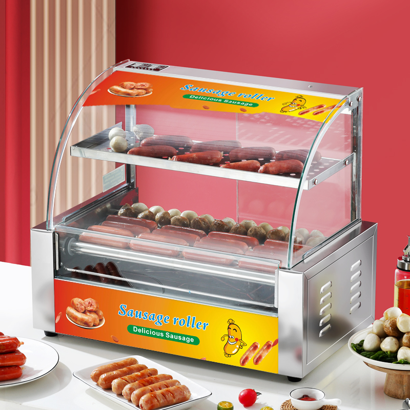 آلة شواء النقانق والهوت دوغ ال - مراجعة Commercial Kitchen Grill وسعره