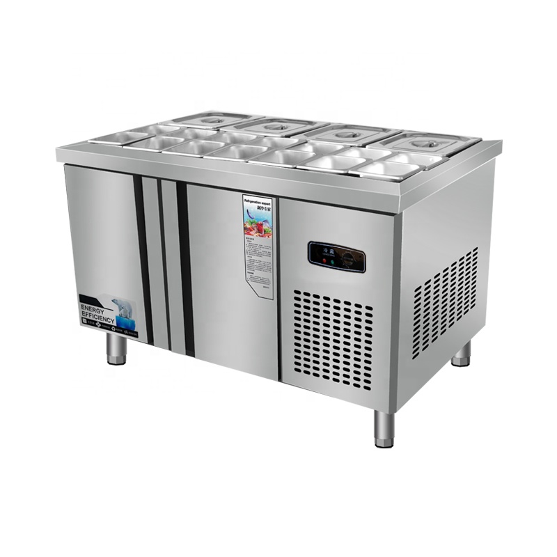 سعة كبيرة سطح الطاولة الفريزر  - مراجعة Commercial Kitchen Worktops وسعره