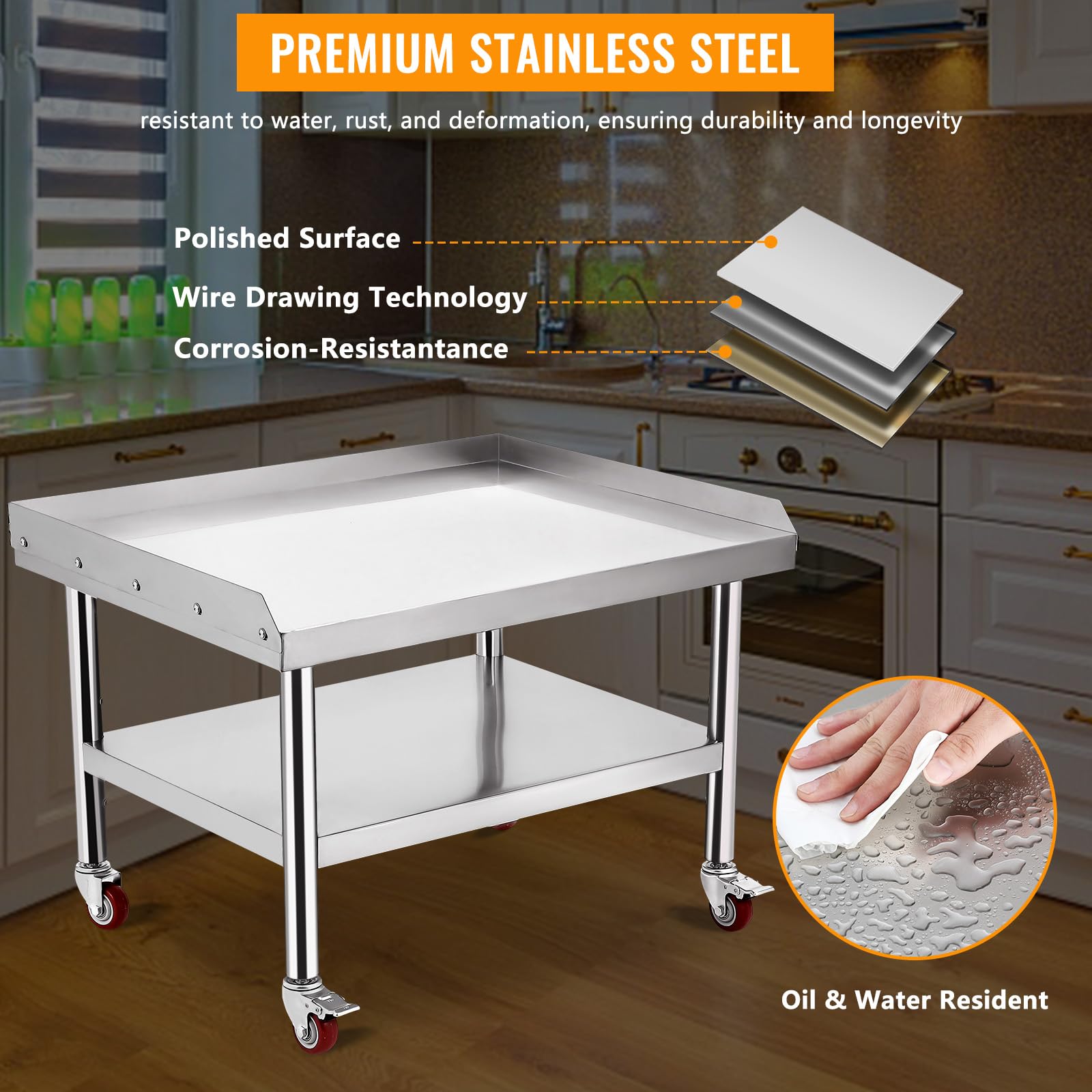 طاولة شواء من الفولاذ المقاوم  - مراجعة Commercial Kitchen Worktops وسعره