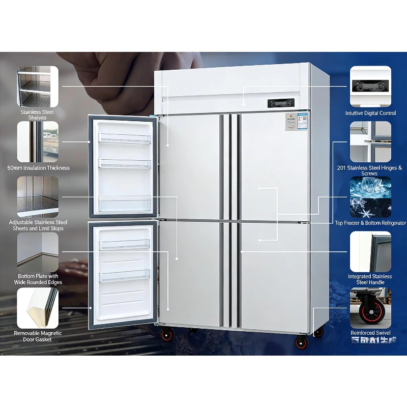 ثلاجة تجارية من الفولاذ المقاو - مراجعة Commercial Kitchen And وسعره