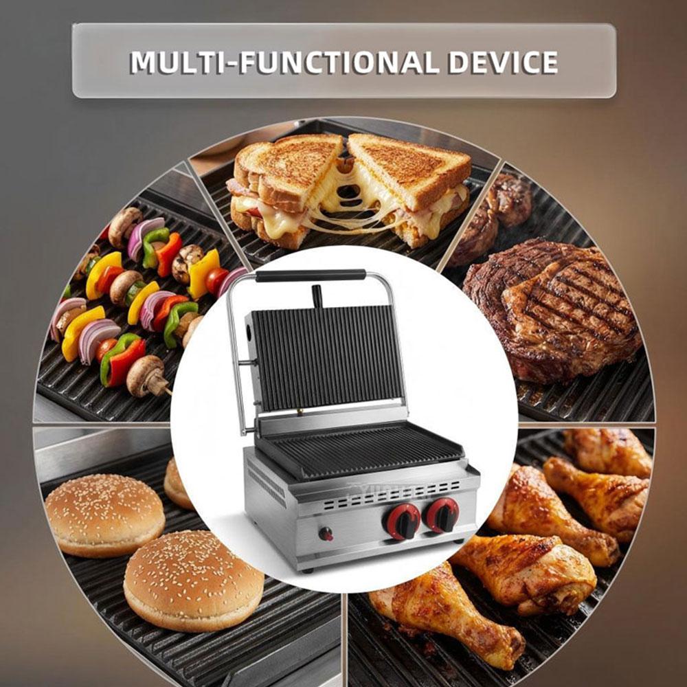 آلة شواء اللحم والساندويتشات ب - مراجعة Commercial Kitchen Grill وسعره