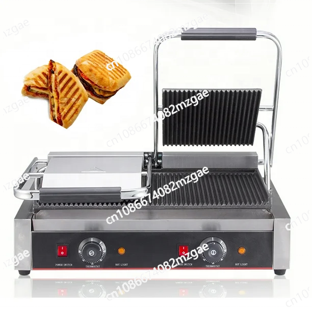 آلة شواء بانيني كهربائية تجاري - مراجعة Commercial Kitchen Grill وسعره